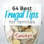 frugal living tips for families living on one income or wanting to cut costs and find more room in their budget.