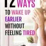 get up earlier without feeling tired