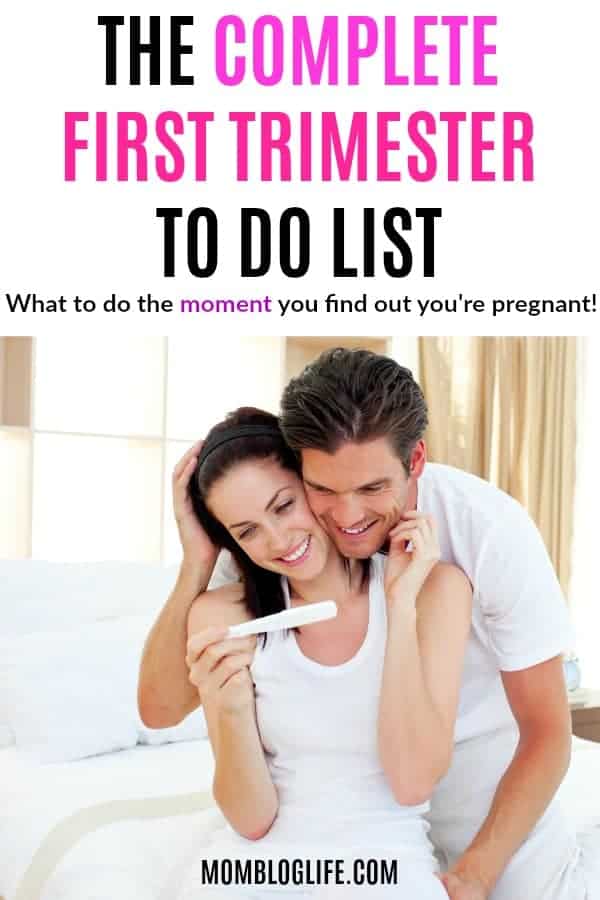 first trimester to do list