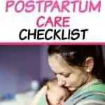 postpartum care checklist