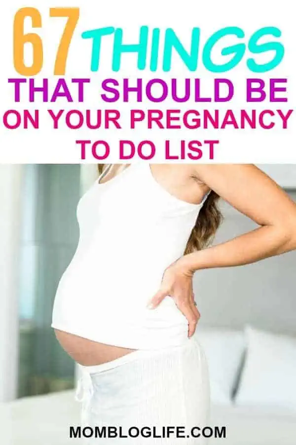 pregnancy to do list