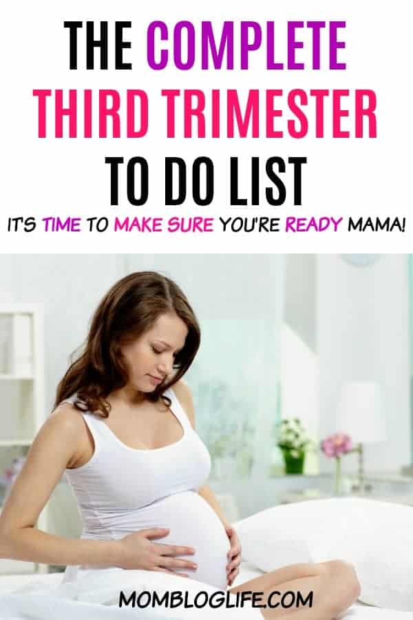 third trimester to do list