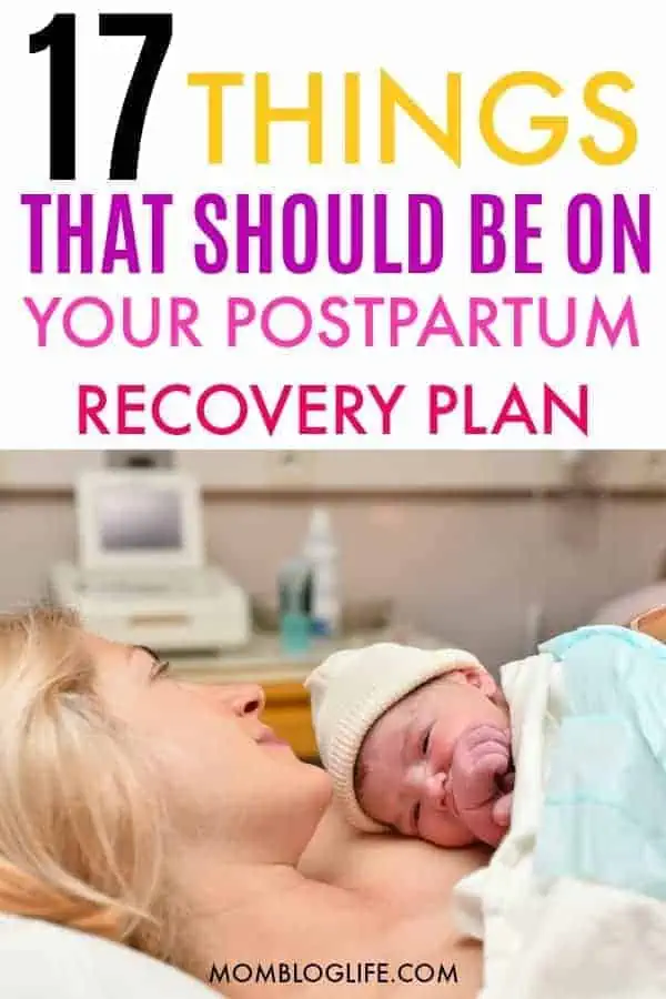 postpartum recovery plan