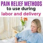 natural pain relief for labor, delivery and childbirth