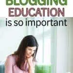 The importance of always investing in blog education