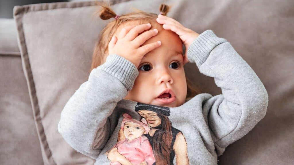 shocked baby girl