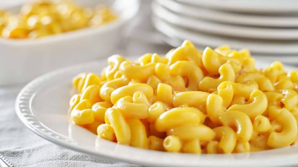 macaroni and cheese from the box is full of chemicals