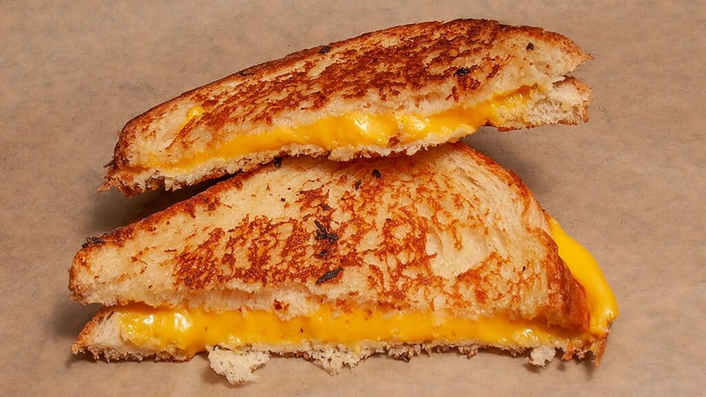 traditional grilled cheese is junky for kids and adults