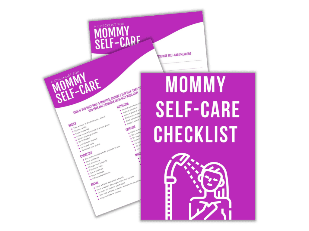 self care checklist for moms