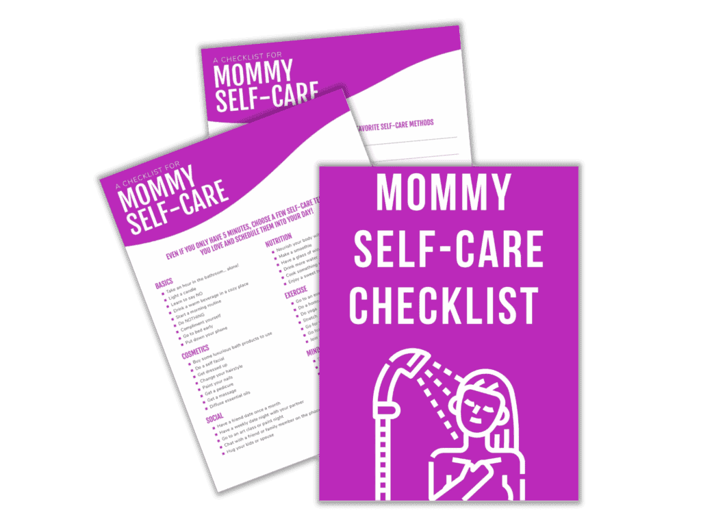 self care checklist for moms