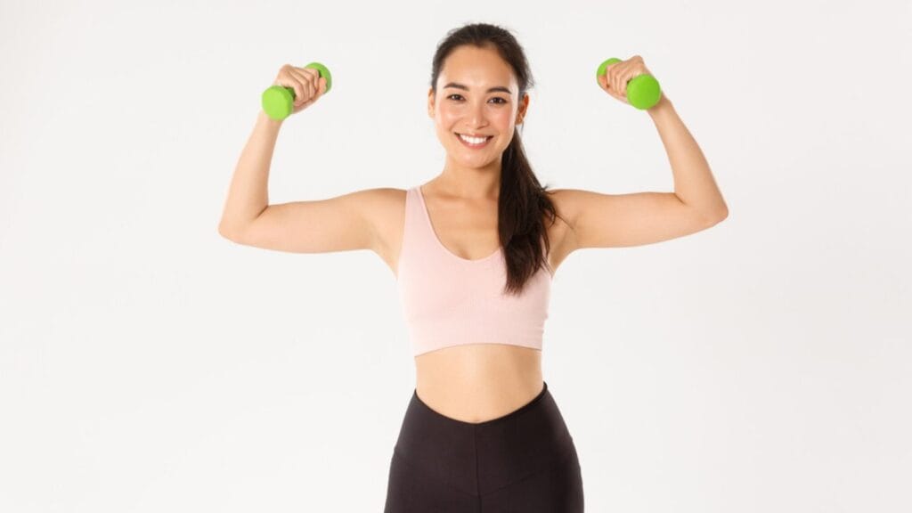 Fitness healthy woman workout at home