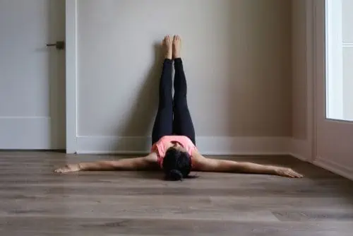 Legs up the wall Yoga Pose