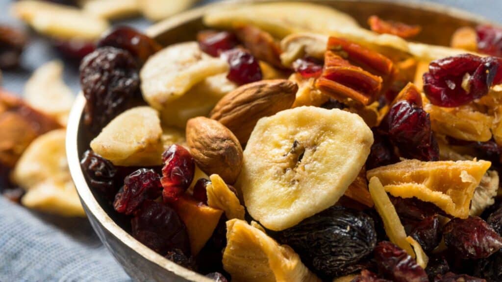 Organic Dried Fruit Trail Mix with Cherries and Bananas