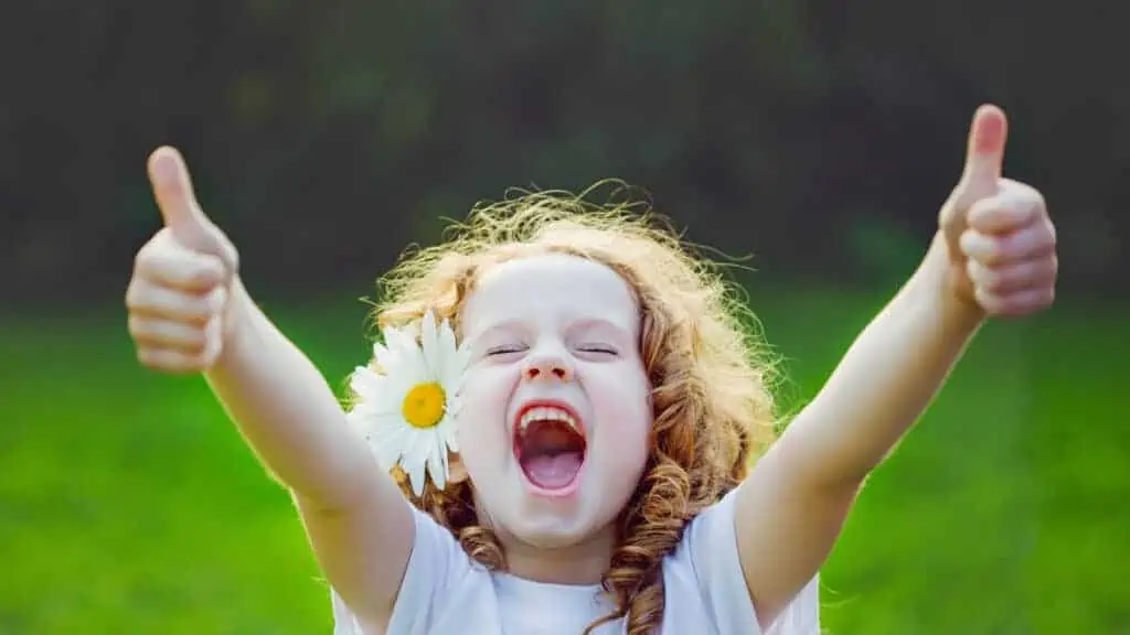 strong girl with a flower in her hair