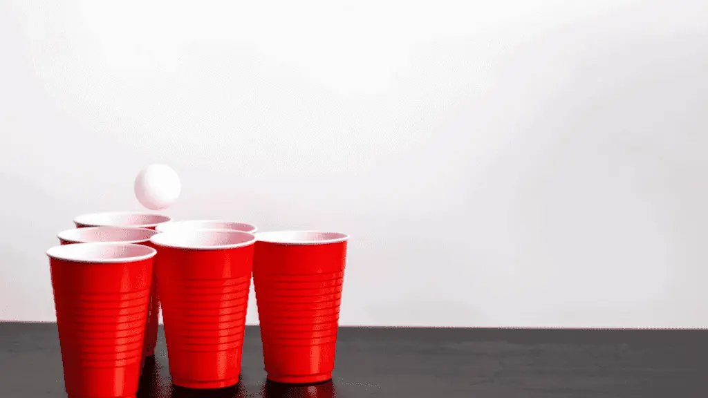 red solo cup beer pong party