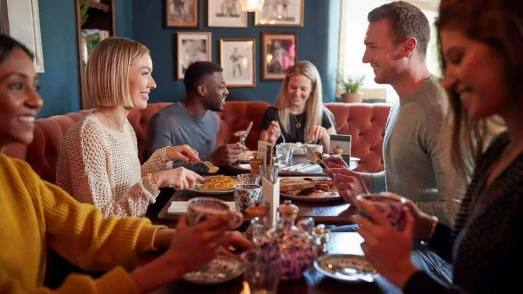 eating out in public, restaurant