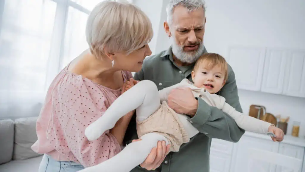 confused grandparents grandma grandpa baby