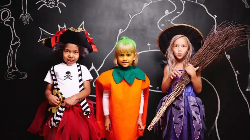 halloween kids pirate pumpkin witch