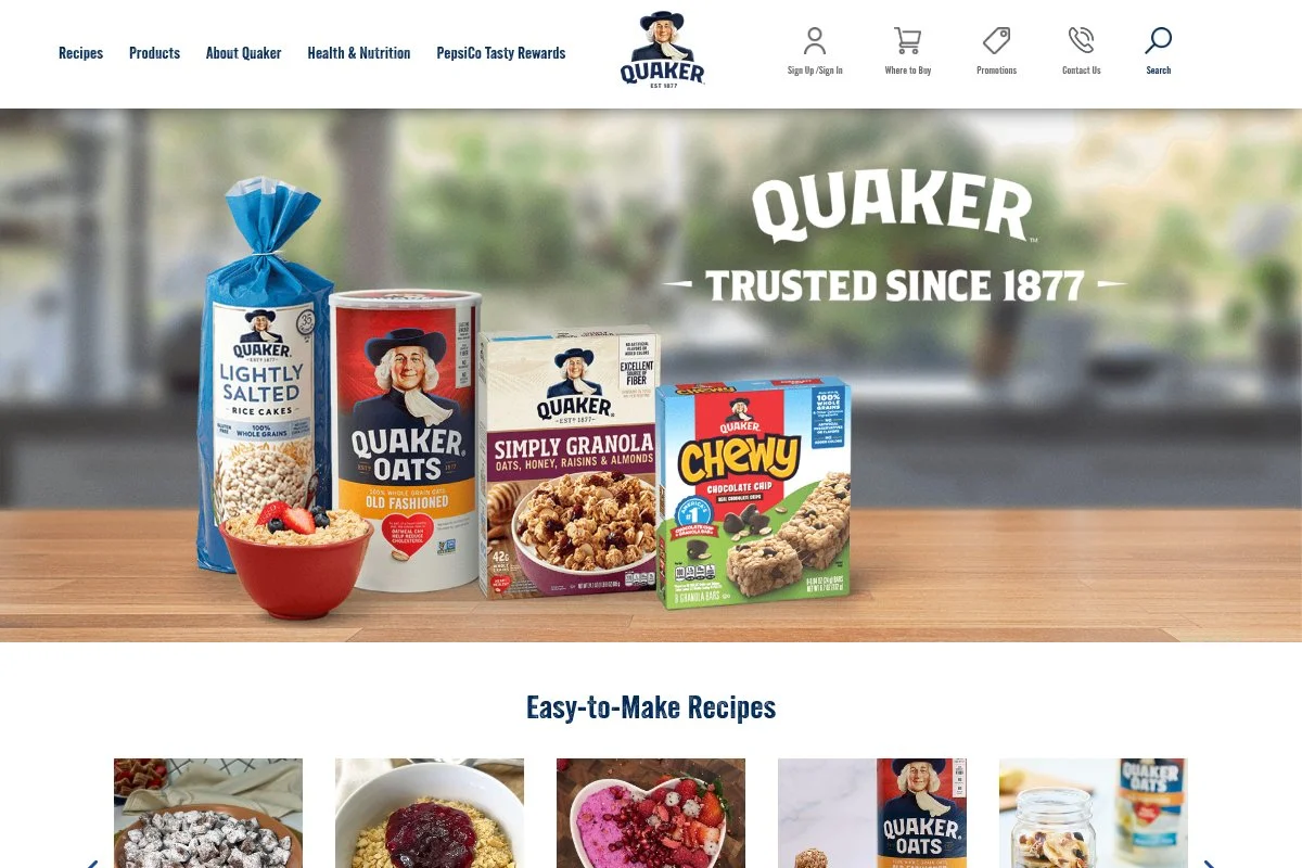Screenshot of Quaker Life homepage