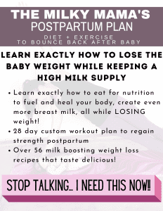 milky mama postpartum plan