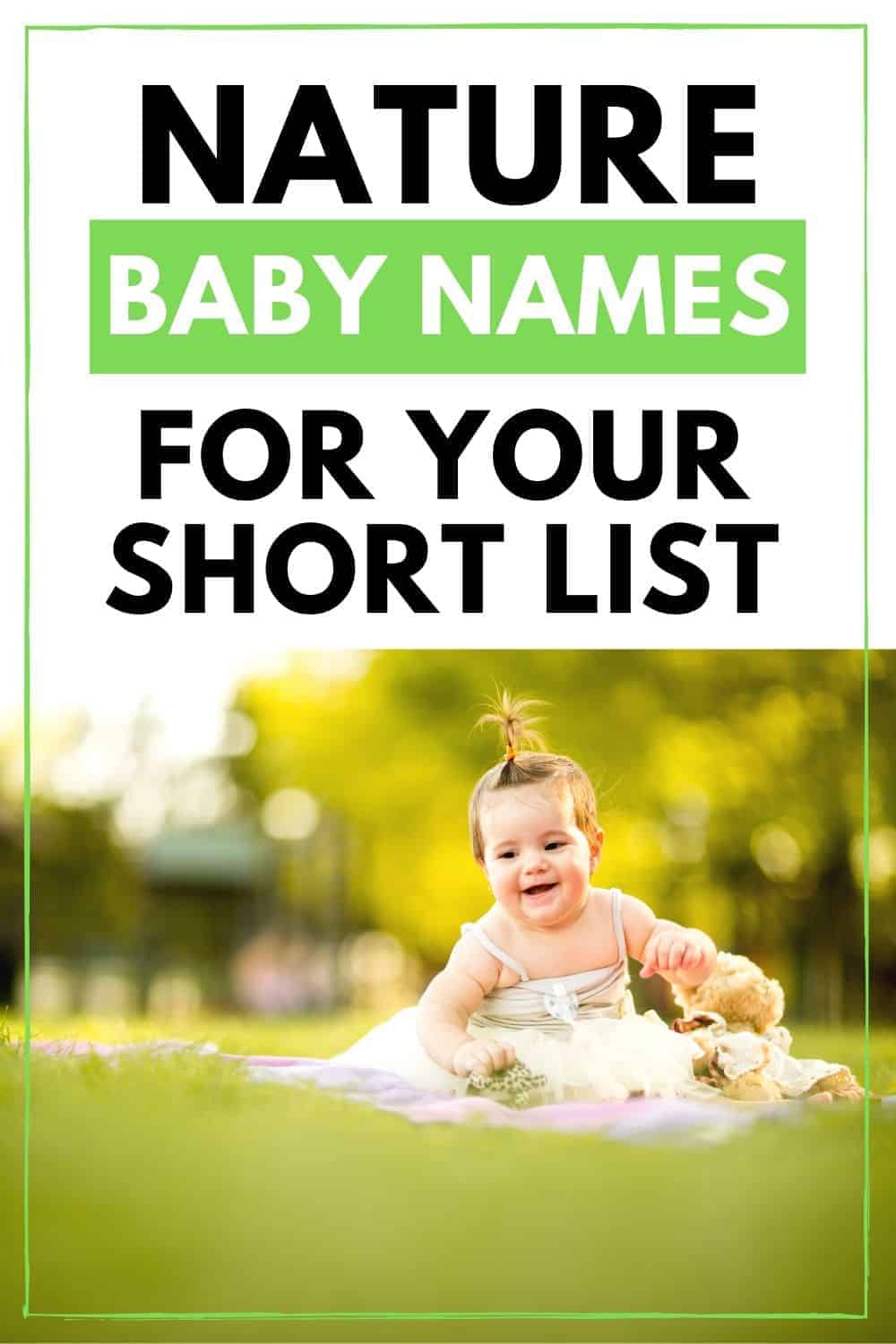 62 NatureInspired Baby Names With Meanings Mom Blog Life
