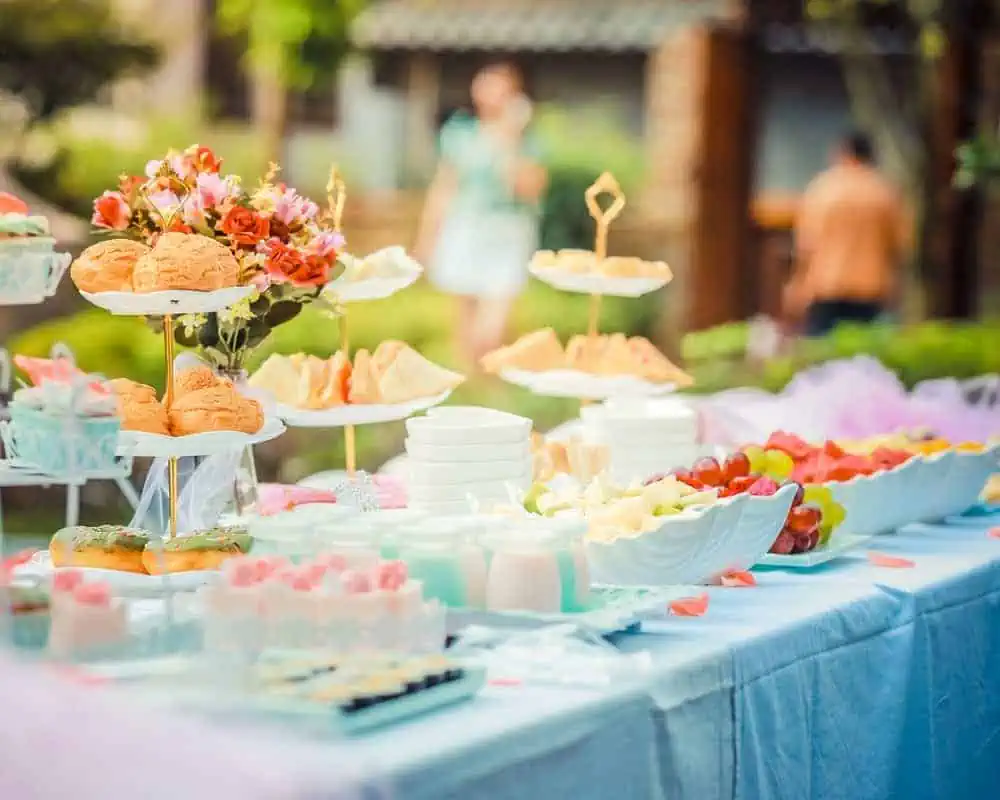 baby shower food table