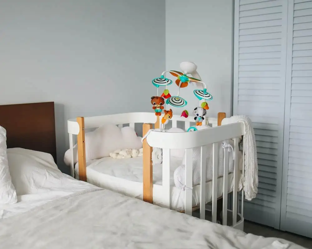 Baby sharing room with hot sale parents